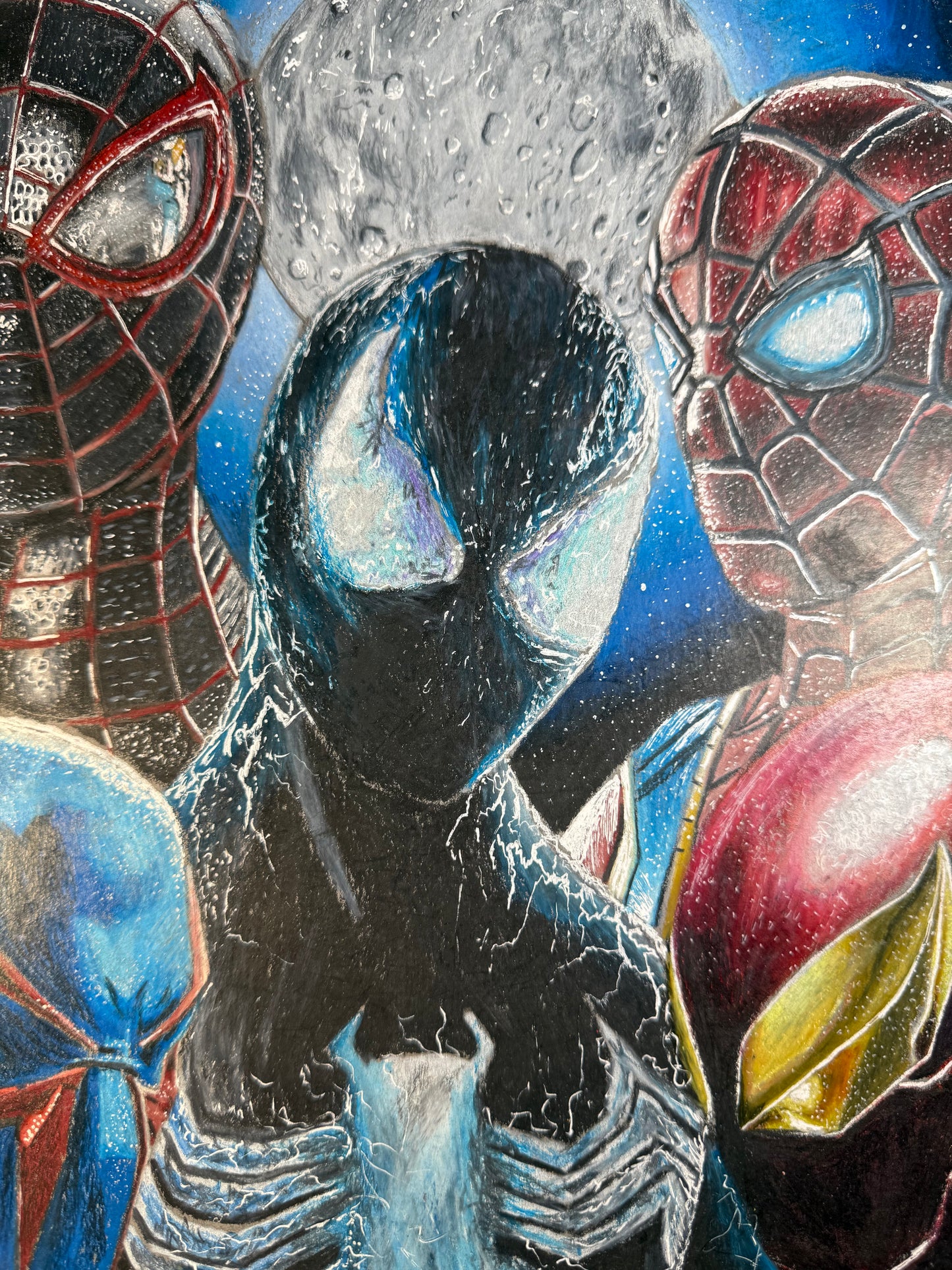Composition lunaire de 5 spider man ultra réaliste original