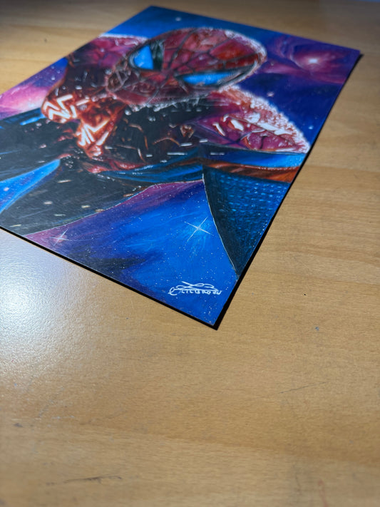 Spiderman réaliste vue plongée