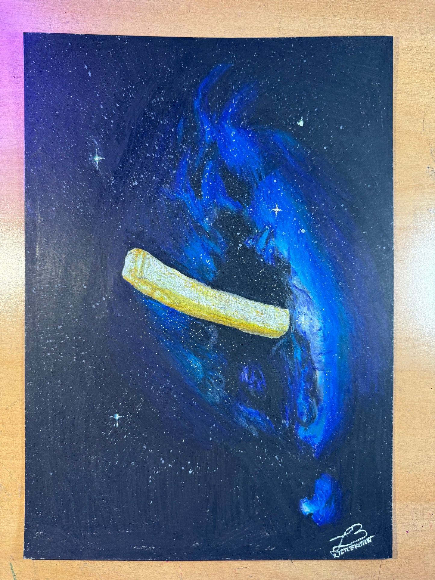 Une frite dans l'espace