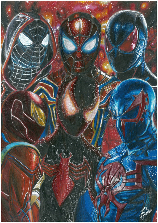 Composition 6 Spider-man ultra réaliste imprimé