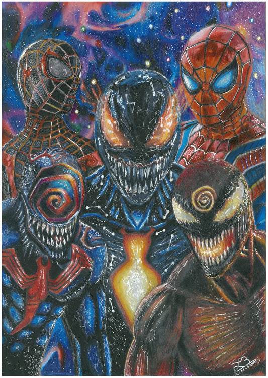Cosmic Venom X Spider-man ultra réaliste imprimé