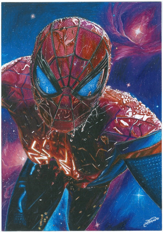 Spiderman réaliste vue plongée imprimé
