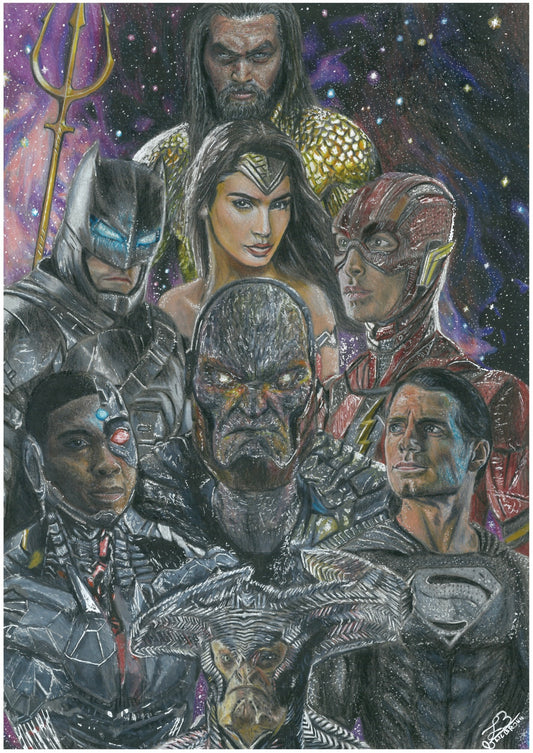 Justice League ultra réaliste imprimé