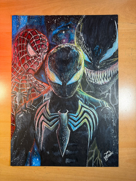 Spider man & Spider-venom & Venom ultra réaliste original